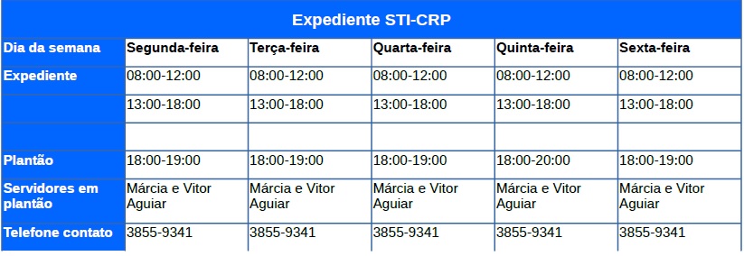 STI  Serviço de Tecnologia da Informação